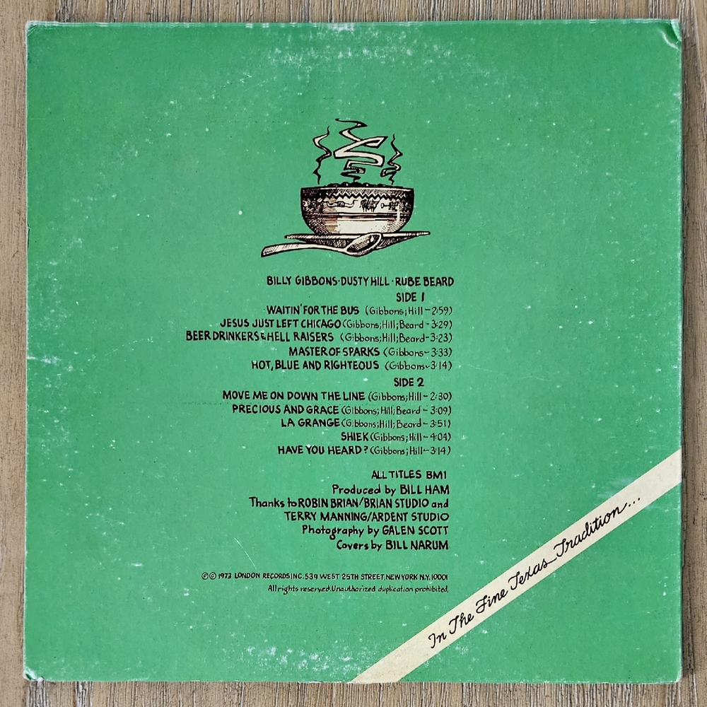 ZZ TOP•Tres Hombres•1973 US Stereo•(#XPS 631)•AMR Pressing - Picture 9 of 13